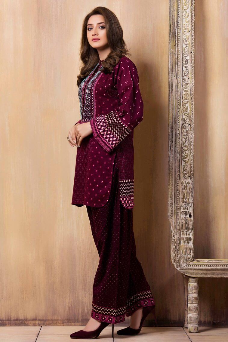 2 Piece Unstitched Heavy Embroidered Lawn Suit - Motif