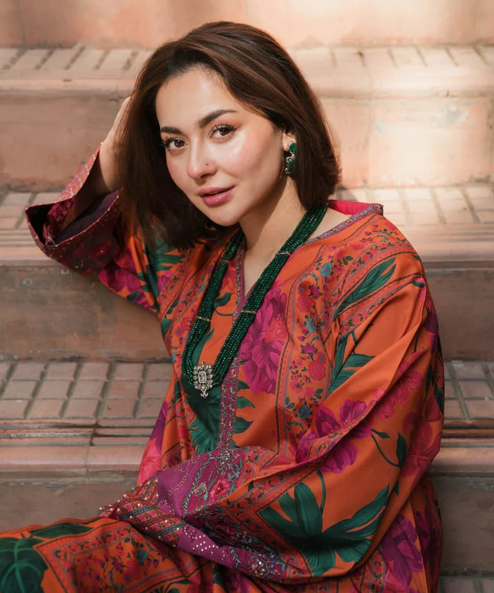 Unstitched 2 Piece Digital Printed Lawn Suit