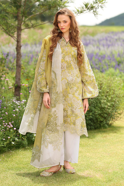 Unstitched 3 Piece Digital Printed Lawn Suit with Printed Lawn Dupatta