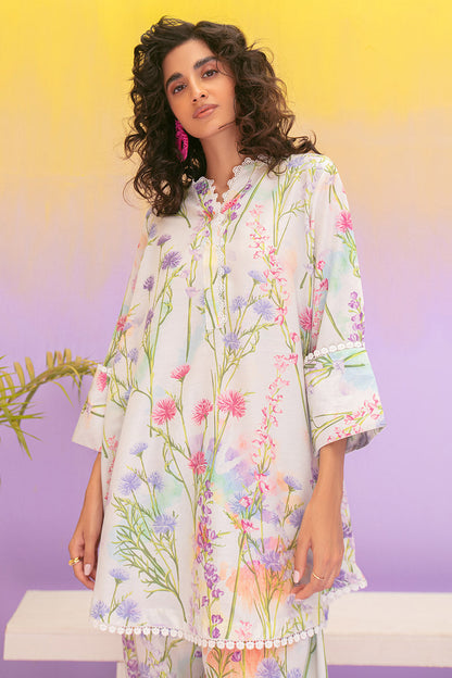 Unstitched 2 Piece Digital Printed Lawn Suit
