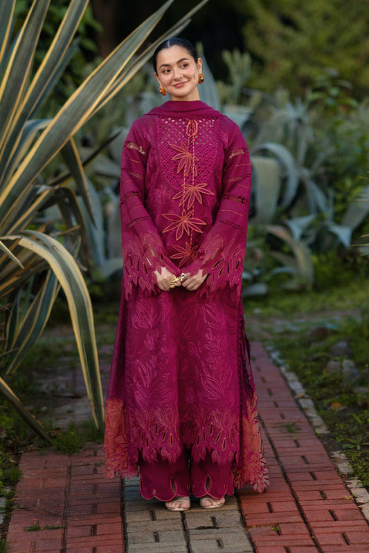 Unstitched 3 Piece Fully Embroidered Chickan Kari Lawn Suit With Embroidered Lawn Dupatta
