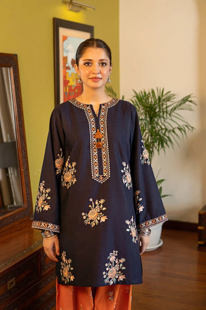 Unstitched 2 Piece Embroidered Dhanak Fabric