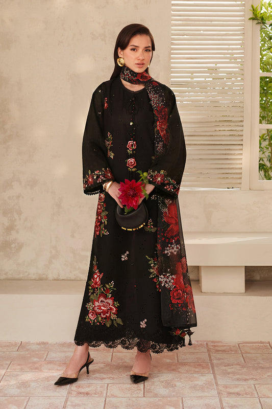 Unstitched 3 Piece Digital Printed Lawn Suit with Printed Lawn Dupatta