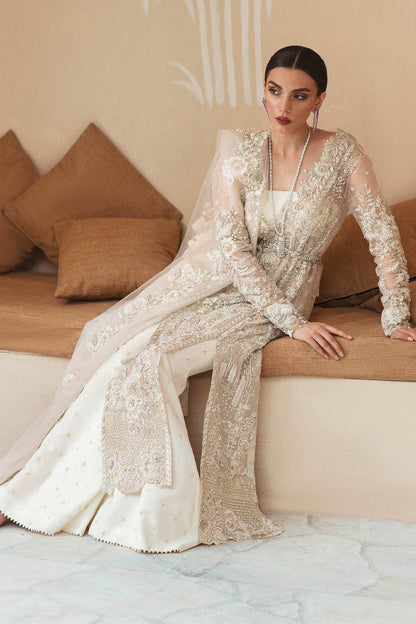 Unstitched 3 Piece Fully Embroidered Organza Dress With Embroidered Dupatta
