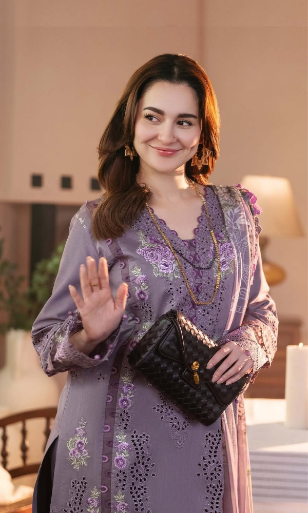 Unstitched 3 Piece Fully Embroidered Lawn Dress With Printed Poly Lawn Dupatta
