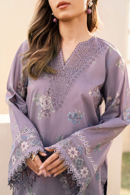 Unstitched 3 Piece Digital Printed Lawn Suit with Printed Lawn Dupatta