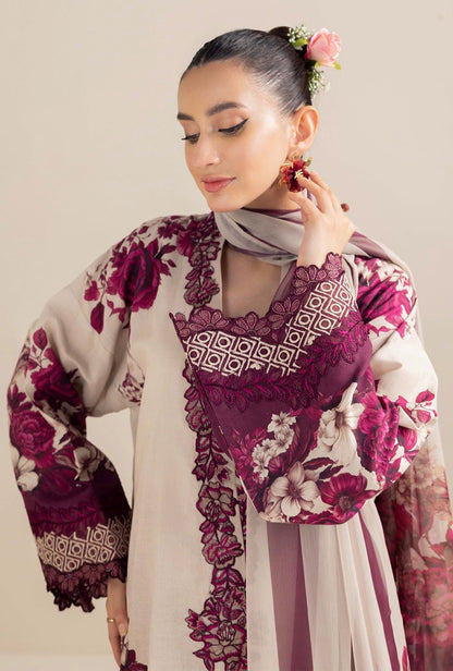 Unstitched 3 Piece Digital Printed Khaddar Suit with Printed Khaddar Dupatta