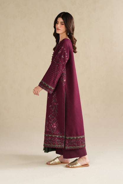 Unstitched 3 Piece Fully Embroidered Lawn Suit With Embroidered Lawn Dupatta