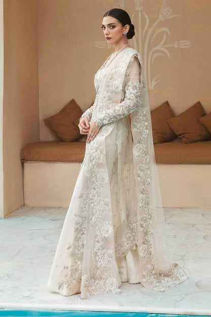 Unstitched 3 Piece Fully Embroidered Organza Dress With Embroidered Dupatta