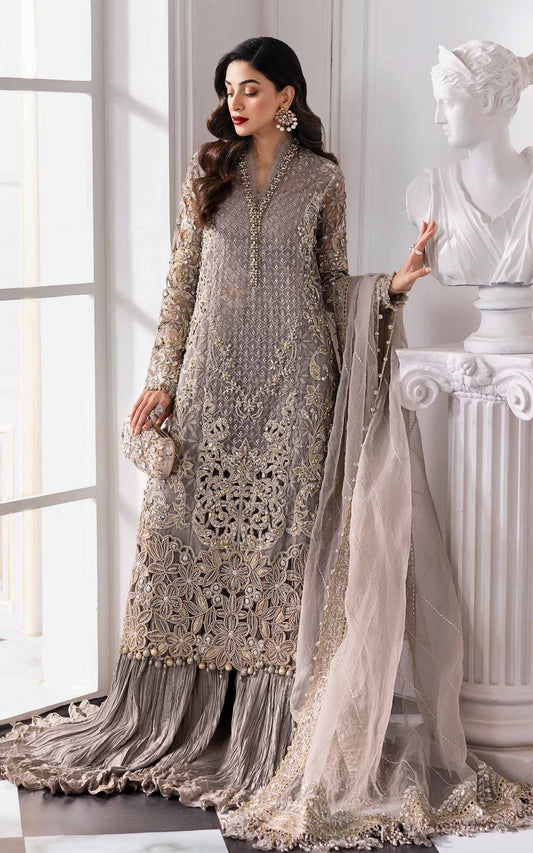 Formal Dress Unstitched 3 Piece Fully Embroidered With Embroidered Dupatta
