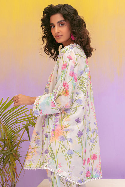 Unstitched 2 Piece Digital Printed Lawn Suit