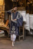 Unstitched 3 Piece Fully Embroidered Dhanak Suit with Printed Wool Shawl