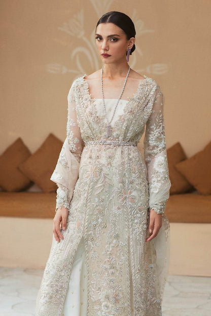 Unstitched 3 Piece Fully Embroidered Organza Dress With Embroidered Dupatta